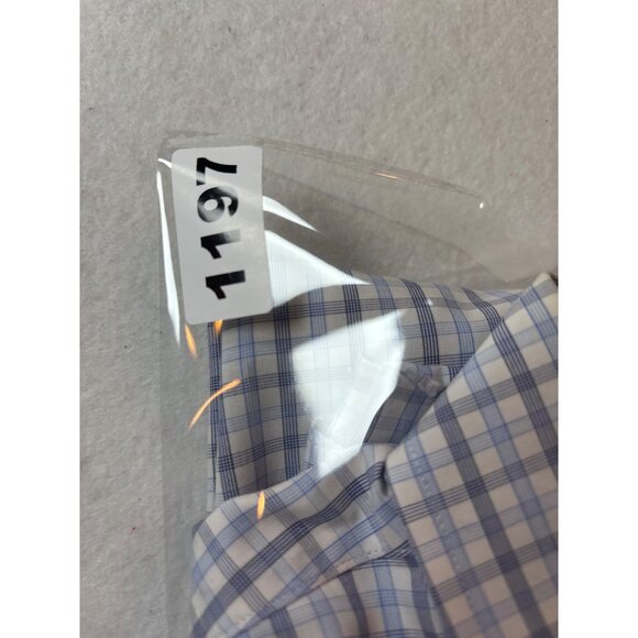Brooks Brothers Regent Mens Dress Shirt 17.5-36 Non-Iron Supima Cotton Blue/Whit - Picture 11 of 11